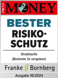 Bester Risikoschutz (Focus Money, Ausgabe 16/2024)